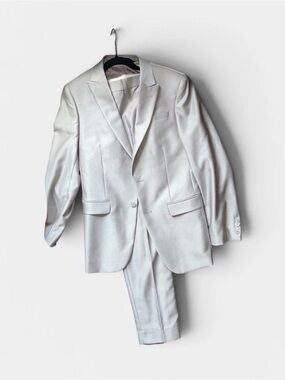 Men's White Two-Piece Suit Blazer & Trouser Set - Tailored Fit